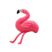 Pink Flamingo Plush Mascot 25 cm