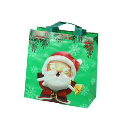 Santa Claus Gift Bag Green 23cm x 21.5cm x 11cm Santa Claus Gift Bag Green 23cm x 21.5cm x 11cm