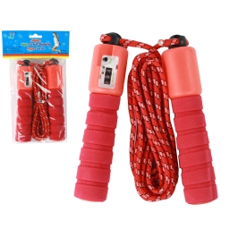 Red Skipping Rope With Counter 275cm Fitness Adjustment Red Skipping Rope With Counter 275cm Fitness Adjustment