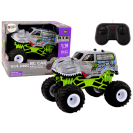 Off-road Remote Controlled RC Car 1:16 Gray Dinosaur Off-road Remote Controlled RC Car 1:16 Gray Dinosaur