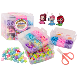 Set of beads pendants in a suitcase DIY strings 1620 pcs Set of beads pendants in a suitcase DIY strings 1620 pcs