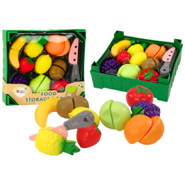 Fruit Cutting Set in a Box 9 Pieces Green Knife