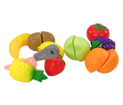 Fruit Cutting Set in a Box 9 Pieces Green Knife