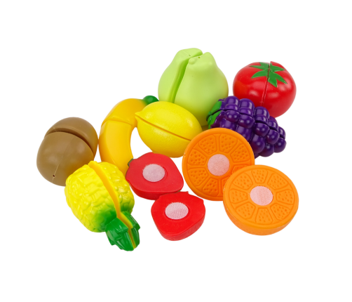 Fruit Cutting Set in a Box 9 Pieces Green Knife