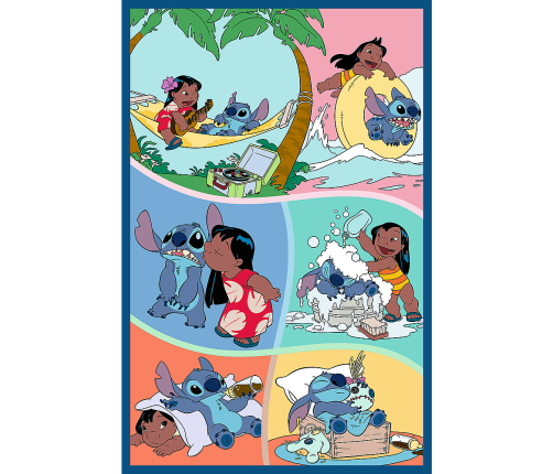 Puzzle - 3x80 - Stitch World Trefl 34885