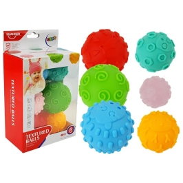 Balls of different size and structure for a baby 6 pcs Balls of different size and structure for a baby 6 pcs
