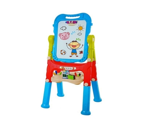 Magnetic Chalk Board Blue Red Accessories