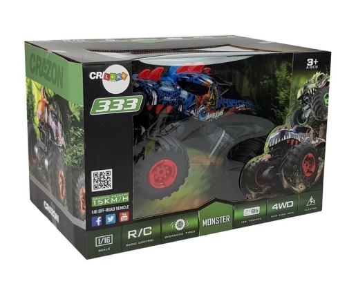 Dinosaur Remote Control Terrain Car with Big Wheels 2.4G