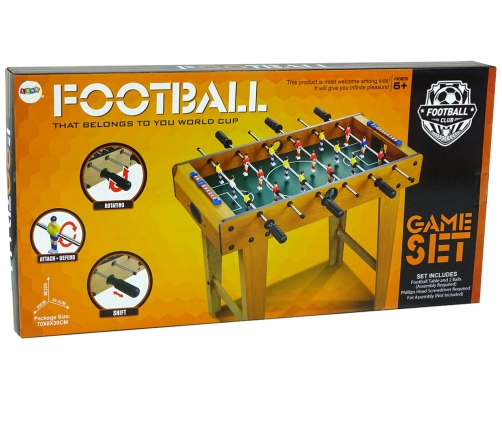 Wooden Foosball Game 62 cm High