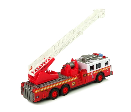Fire Brigade Friction Drive Lights Sounds Ladder Openable Doors