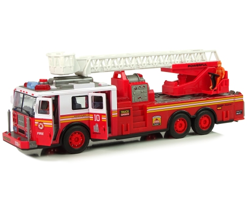 Fire Brigade Friction Drive Lights Sounds Ladder Openable Doors