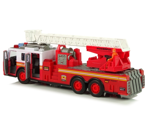 Fire Brigade Friction Drive Lights Sounds Ladder Openable Doors