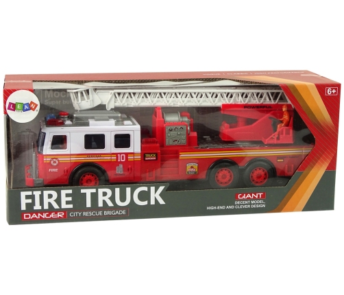 Fire Brigade Friction Drive Lights Sounds Ladder Openable Doors