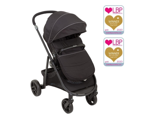Graco pastaigu rati 2in1 Black