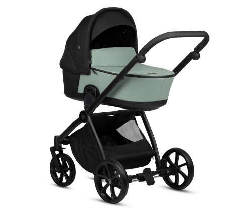 Tutis Mio 3+ LEATHER Sage 039 Bērnu rati 3in1