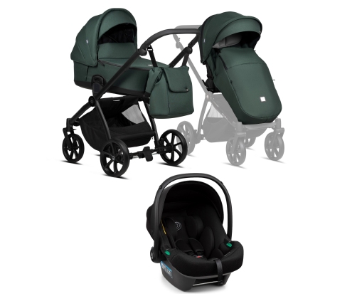 Tutis Mio 3+ Pacific Green 240 Детская коляска 3в1