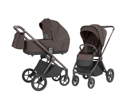 CARRELLO Ultra CRL-6527 Chestnut Beige Bērnu rati 2in1