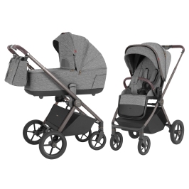 Baby stroller 2in1 CARRELLO Ultra CRL-6527 Metal Grey