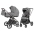 Baby stroller 2in1 CARRELLO Ultra CRL-6527 Metal Grey