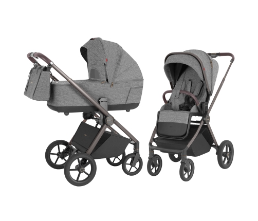Baby stroller 2in1 CARRELLO Ultra CRL-6527 Metal Grey
