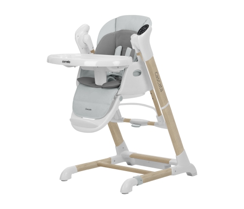 Carrello Cascata CRL-10303 Ash Grey Wooden Barošanas krēsls 3in1