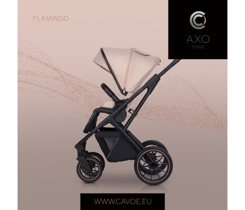 Cavoe Axo Shine Flamingo Bērnu rati 2in1