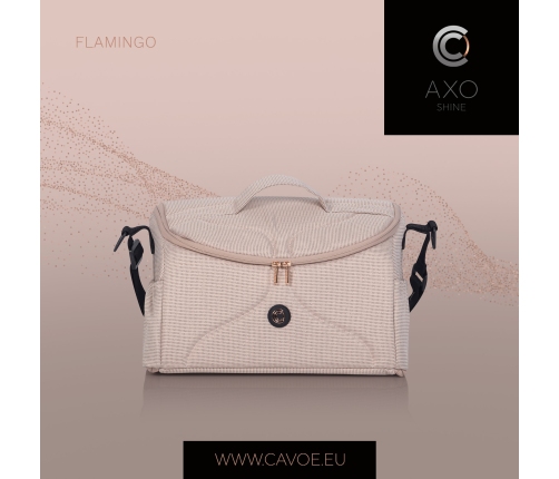 Cavoe Axo Shine Flamingo Bērnu rati 2in1