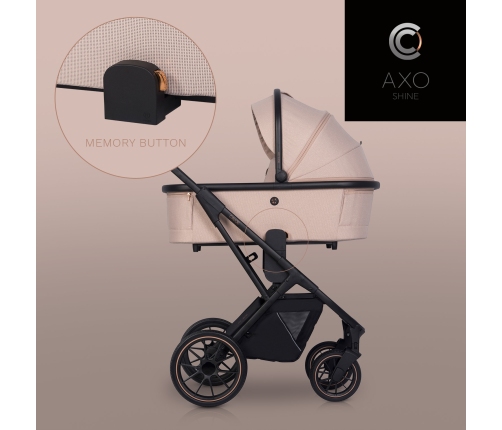 Cavoe Axo Shine Flamingo Bērnu rati 2in1