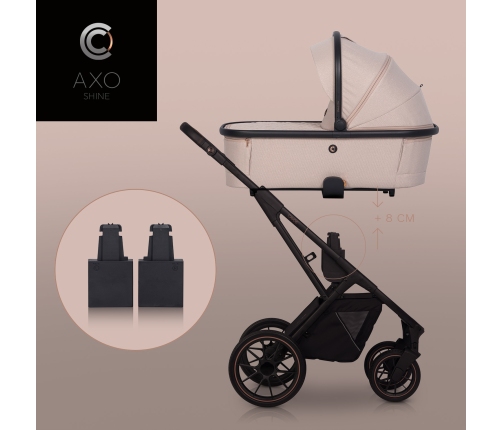 Cavoe Axo Shine Flamingo Bērnu rati 2in1