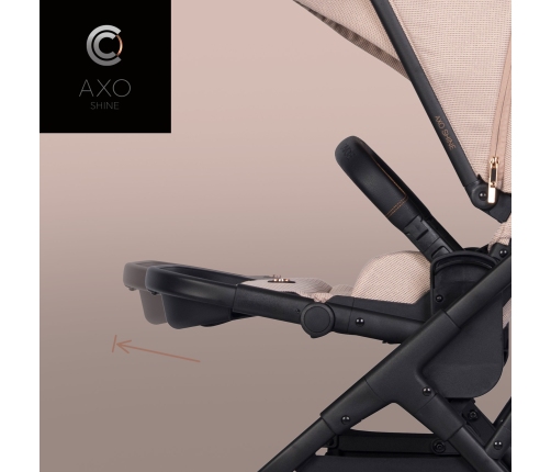 Cavoe Axo Shine Flamingo Bērnu rati 2in1