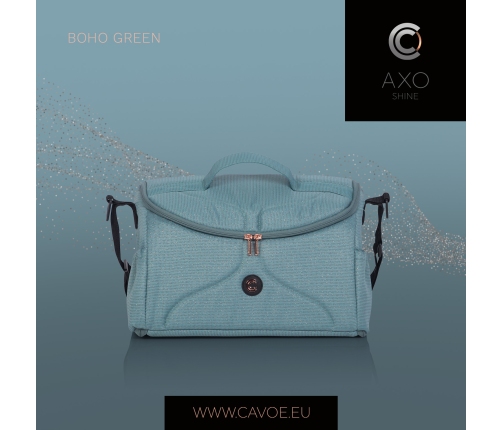 Cavoe Axo Shine Boho Green Bērnu rati 2in1