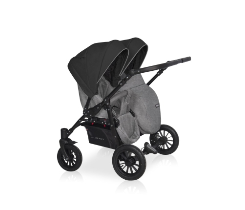 Riko Basic Saxo 04 Onyx Dvīņu rati 2in1