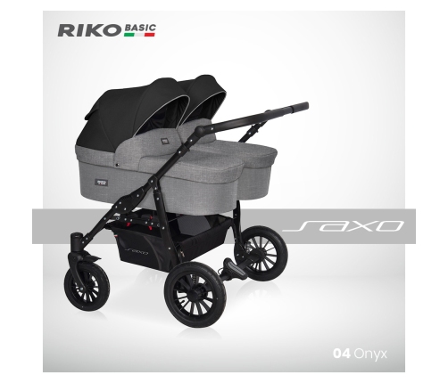 Riko Basic Saxo 04 Onyx Dvīņu rati 2in1