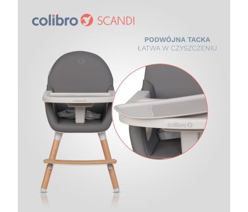 Krzesło do karmienia Colibro Scandi Onyx