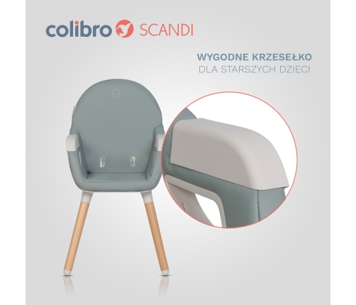 Krzesło do karmienia Colibro Scandi Agava