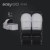 EasyGo Echo Cloudy Gray Коляска для двойняшек