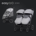 EasyGo Echo Cloudy Gray Коляска для двойняшек