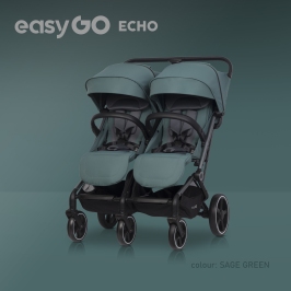 EasyGo Echo Sage Green Dvīņu rati EasyGo Echo Sage Green Dvīņu rati