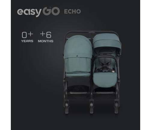 EasyGo Echo Sage Green Dvīņu rati