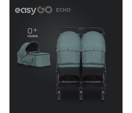 EasyGo Echo Sage Green Dvīņu rati