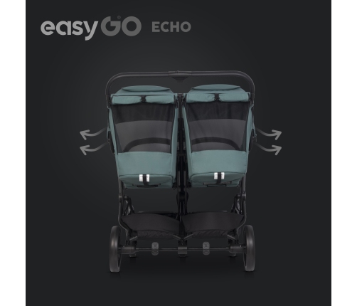 EasyGo Echo Sage Green Dvīņu rati