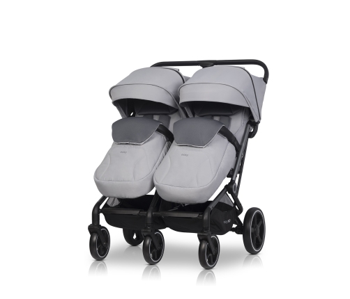 EasyGo Echo Cloudy Gray Коляска для двойняшек