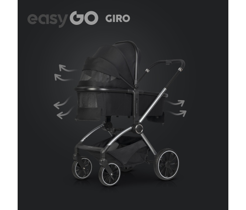 EasyGo Giro Ebony Black Детская коляска 2in1