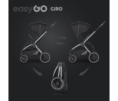 EasyGo Giro Ebony Black Детская коляска 2in1