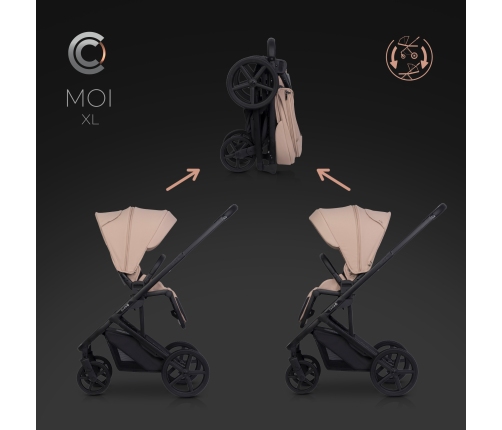 Cavoe Moi XL Macaroon Детская коляска 2 в 1