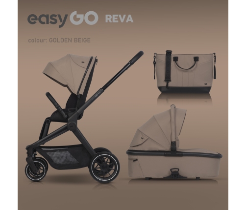EasyGo Reva Golden Beige Детская коляска 2in1