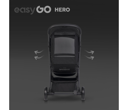 EasyGo Hero Ebony Black Pastaigu rati