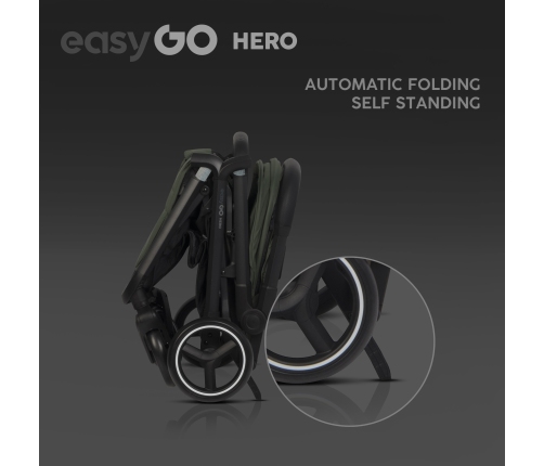 Easygo Hero Jungle Green Pastaigu rati