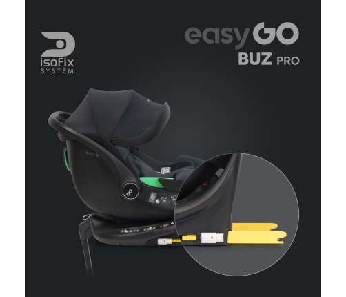 EasyGo Buz Pro 0-13 kg un EasyGo Buz Pro Body 0-36 kg Granito Bērnu autosēdeklis 2in1