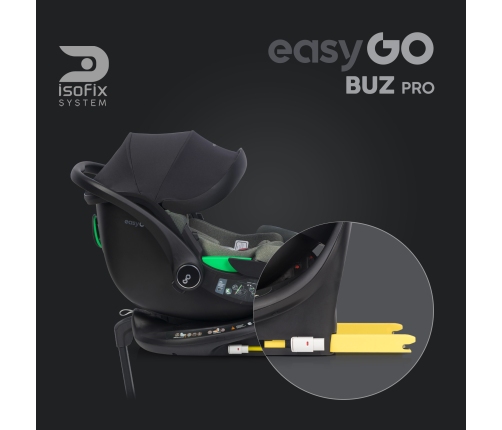 EasyGo Buz Pro 0-13 кг и EasyGo Buz Pro Body 0-36 кг Greener Детское автокресло 2в1